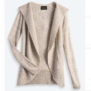 Absolutely Arcada Hooded Back Detail Cardigan - Beige - XL